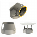 Chimenea doble pared inox AISI 304 -304 - TODOFONTANERIA.COM